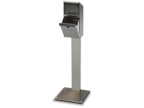 Staande Asbak Met Voet 3.7 liter HXBXD 1100x310x310mm Schuin Afdak