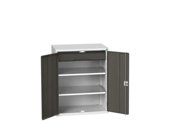 universele kast,HxBxD 1000x800x550mm,2xStalen bodem,1lade(n)