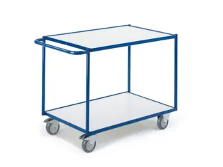 tafelwagen,draagverm. 250kg,2etage(s),laadvl. LxB 790x490mm,houtetage - 3