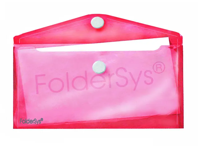Enveloptas Rood 110X220Mm Liggend Met Klittenbandsluiting