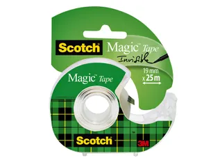 Plakband Scotch Magic 810 19mmx25m onzichtbaar + plakhandhouder - 1