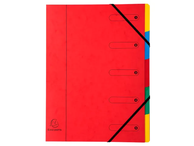 Sorteermap Harmonika 5 vak ass