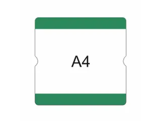 beschrijfbare hoes,markering HxB 302x290mm,PVC,groen - 1