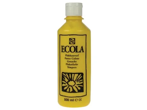 Plakkaatverf Ecola Flacon van 500 ml Geel