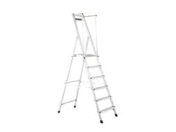 platformladder bordes HxBxD 1240x400x400mm 4treden aluminium