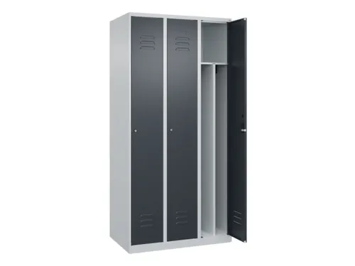 locker voor scheiding van kleding,HxBxD 1850x900x500mm,3vak