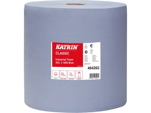 Poetsrol Katrin Classic XXL 464262 3-laags 38cmx360m blauw