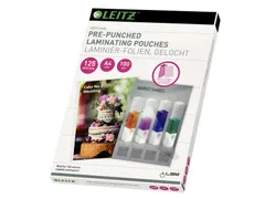 Pochette de plastification Leitz iLAM A4 bande perforée 2x125 microns