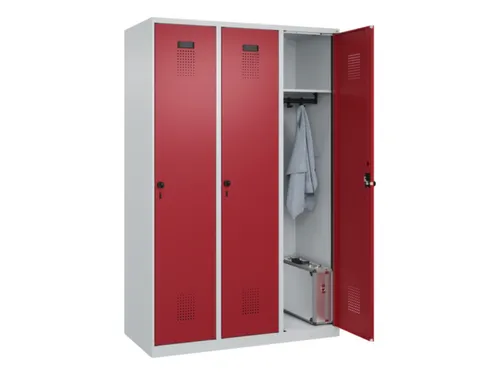 locker,HxBxD 1850x1200x500mm,3vak,vak B 400mm,draaigrendel