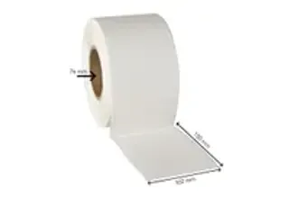 OUTLET Zebra Compatible Etiket 102x150mm Wit 76mm Kern - 3