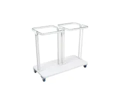 Afvalbak Combo 2x40 liter Wit Saekko Boy