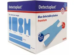 Detectaplast 8046 kneukelpleister waterafstotend elastisch blauw 50 st