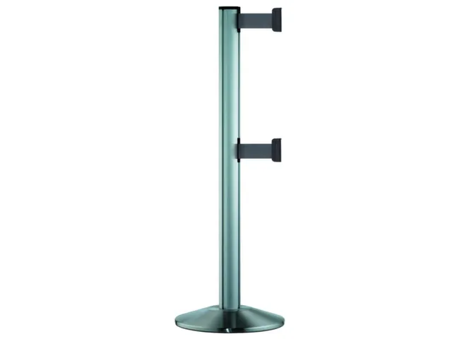 Afzetsysteem Satijn 3.7m 1000x70mm 2 Banden Bandkleur Zilvergrijs