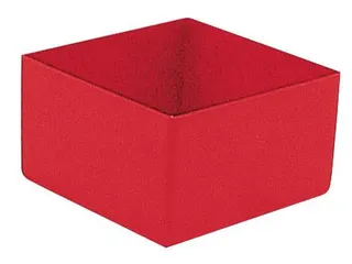 Inzetbak HxLxB 63x108x108mm Polystyreen Rood 50 stuks - 1