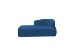 Poefmodule Rocada Volga-H 184x68x92cm zijleuning blauw