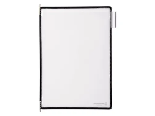 Zichtpaneel Tarifold A4 verticaal 230x343mm Zwart 10 stuks
