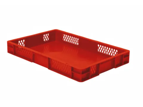 Euronorm-Stapelbak 14.5l H X L X B 75x600x400mm Rood