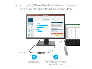 USB C naar DVI Adapter 1920x1200p USB-C naar DVI-D Adapter Dongle - 4