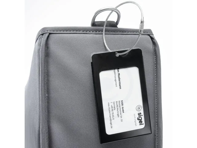 Bureautas Sigel voor hybride werken Premium M donkergrijs 360x280x150