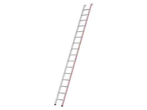 inhangstellingladder,balk L 4,19m,v. H tot 3,96m,16,verstevigde treden