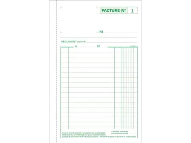 Exacompta Facturen, Ft 21 X 13,5 Cm, Tripli, Franstalig