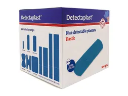 Detectaplast 8240 Textielpleister Elastisch Blauw 19x72mm 100 Stuks