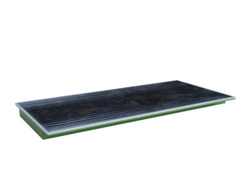 ophangbak,opvangvol. 200l,HxBxD 135x2665x1265/915mm,m. PE-element