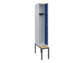 locker met bank,HxBxD 2120x300x815mm,1vak,vak B 300mm,cil.-slot - 2