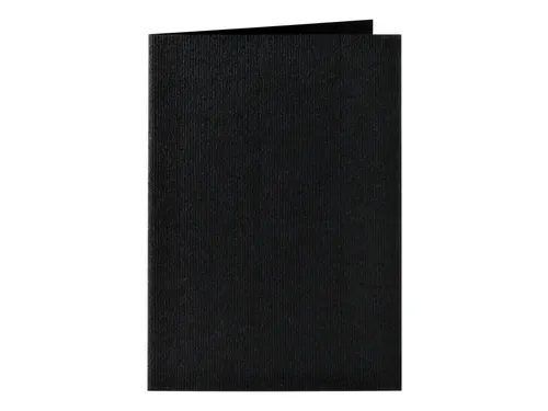 Correspondentiekaart Papicolor dubbel 105x148mm ravenzwart pak à 6 st