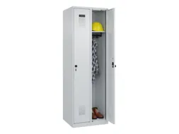 locker,HxBxD 1850x600x500mm,2vak,vak B 300mm,draaigrendel