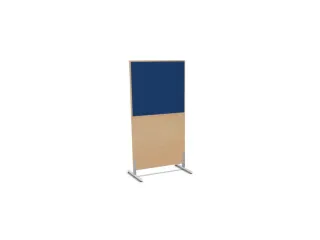 scheidingswand,HxB 1545x800mm,NE-esdoorn,BN6016-blauw - 2