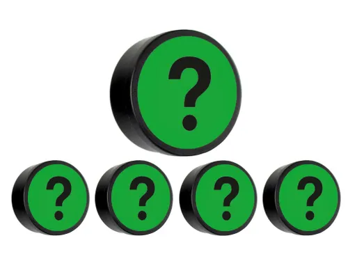 Impressiemagneet Question Mark 35mm Groen
