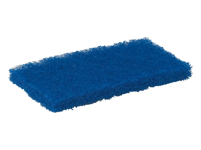 Schuurspons Vikan zacht 115x245x25mm blauw nylon