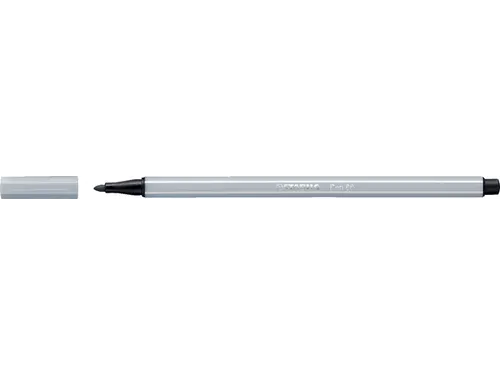 Viltstift STABILO Pen 68/94 medium lichtgrijs