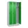 locker voor scheiding van kleding,HxBxD 1950x900x500mm,3vak