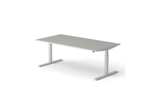 Elektrisch ihv bureau HxBxD 640-1300x2000x1000mm blad grijs