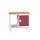 werkbank,HxBxD 930x1000x600mm,multiplexblad,4voeten,uitrusting: 1kast