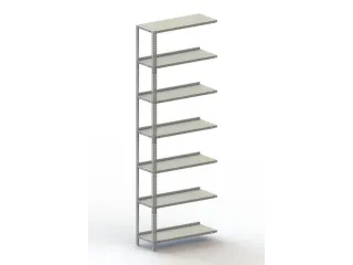 magazijnstelling,aanbouwveld,HxBxD 2200x752x304mm,vaklast 80kg - 1