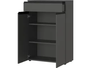 dossierkast,HxBxD 1200x810x400mm,2xhouten legbord,3ordnerhoogte - 3