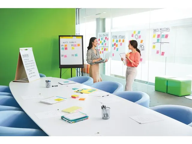 Meeting chart 3M Post-it 563 Super Sticky 508x584mm blanco