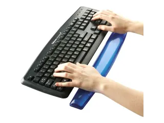 Polssteun toetsenbord Fellowes Crystals gel transparant blauw - 2