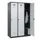 locker,HxBxD 1850x1200x500mm,3vak,vak B 400mm,draaigrendel