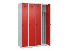 locker voor scheiding van kleding,HxBxD 1850x1200x500mm,4vak