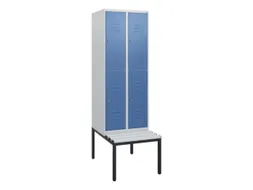 Dubbeldekse dekenkist,HxBxD 1950x600x815mm,2x2vak.,vak B 300mm