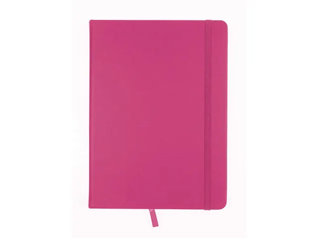 Schetsboek Kangaro A5 hot pink PU HC 80 vel 140gr roomwit met elastiek
