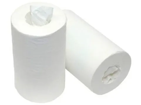 Poetspapier Mini 1-laags wit 120 m, pak van 12 rollen