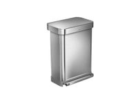 Afvalemmer Liner Pocket 55 Liter Rvs Zilver