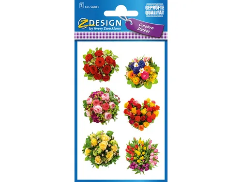 papieretiket Z-design Creative pakje a 2 vel boeketten