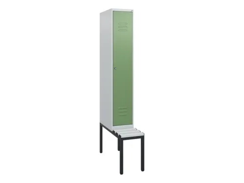 locker met bank,HxBxD 1950x300x815mm,1vak,vak B 300mm,cil.-slot
