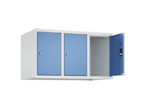 opzetkast,v. locker,3vak.,vak B 300mm,HxBxD 500x900x500mm,vleugeldeur